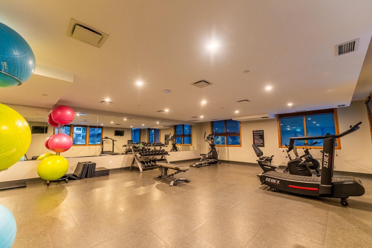 BergTraum building fitness room